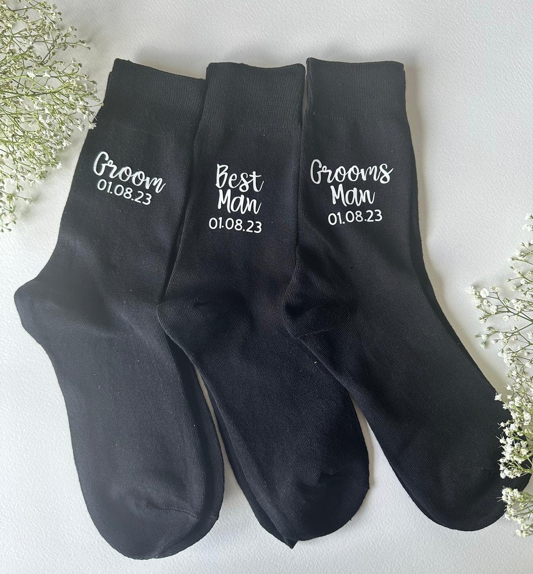 Personalised Wedding Day Socks Groom Socks Wedding Party - Etsy UK