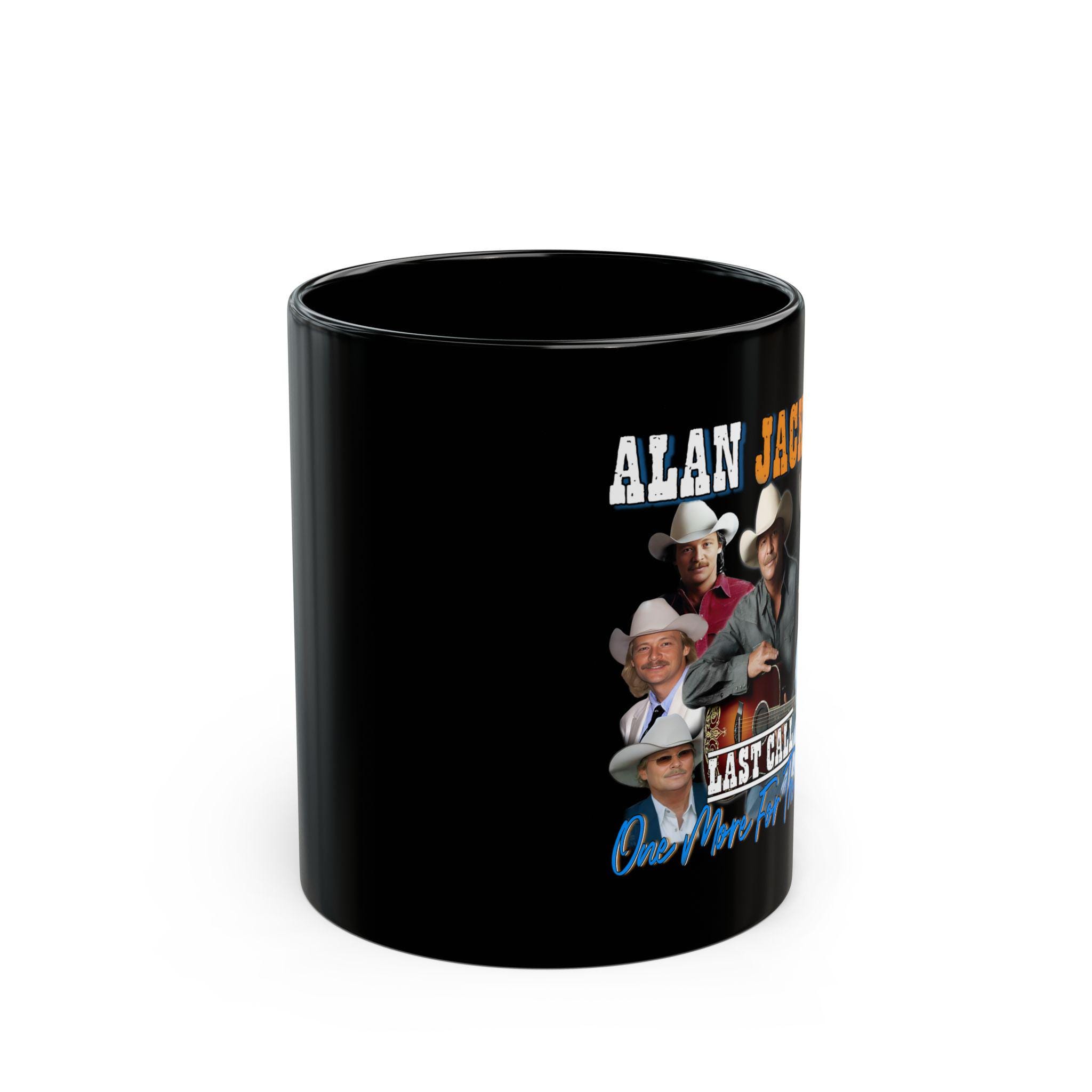 Mug, Alan Jackson Coffee Cup, Country Music Fans Gift, Nashville Souvenir,  11oz 15oz Black Ceramic Tea Mug, Music Lover Present