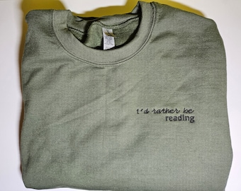 Ich würde eher Sweatshirt lesen, Unisex Ich würde eher Sweatshirt, Bookish Merch, Bookish Sweatshirt, Buch-Liebhaber-Geschenk