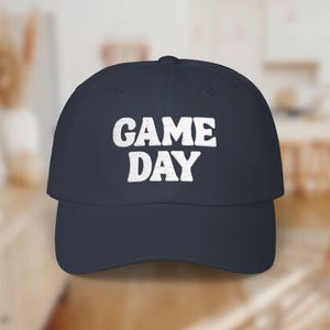 Cute Game Day Embroidered Hat, Tailgate Gear for Women, Touch Down, Football Mom, Gift for Her, Mother&#39;s Day, College Football, Soccer
