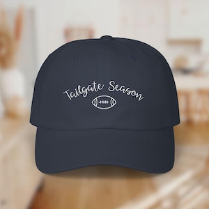 Tailgate Season Embroidered Hat, Classic Baseball Cap for Women, Touch Down, Football Mom, Gift for Her, Mother&#39;s Day