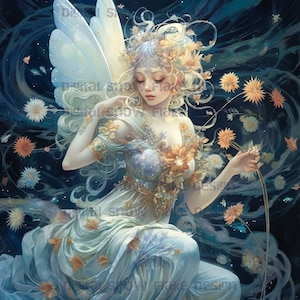 Fairy Art  | Mythical Creatures | Fantasy Art | Digital Print | High Resolution Instant Download |