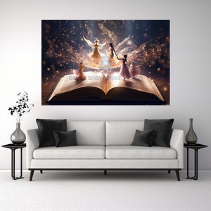 Enchanted Fairy Storybook Art | Fantasy Digital Art | Home Decor | Instant Download