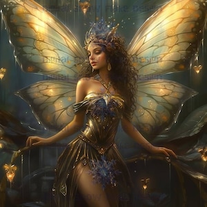 Fairy Art  | Mythical Creatures | Fantasy Art | Digital Print | High Resolution Instant Download |