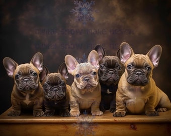 French Bulldog Art.  Digital Prints. Instant Download. French Bulldog Gifts
