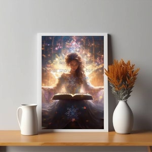 Enchanted Princess Storybook Art | Fantasy Digital Art | Home Decor | Instant Download