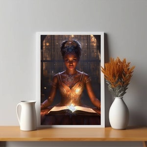 Enchanted Princess Storybook Art | Fantasy Digital Art | Home Decor | Instant Download