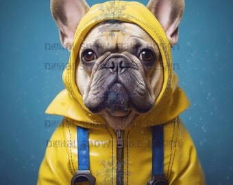 Sztuka Buldoga Francuskiego | Wydruki Cyfrowe | Natychmiastowe Pobieranie | Prezenty Buldoga Francuskiego