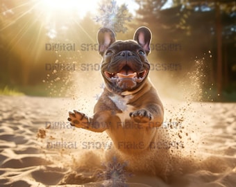 Sztuka Buldoga Francuskiego | Wydruki Cyfrowe | Natychmiastowe Pobieranie | Prezenty Buldoga Francuskiego