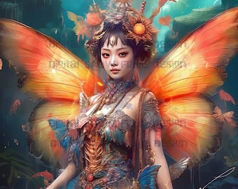 Fairy Art  | Mythical Creatures | Fantasy Art | Digital Print | High Resolution Instant Download |