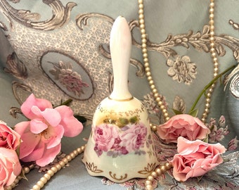 Vintage Floral Bell: Shabby Chic Roses, 1920s Decor