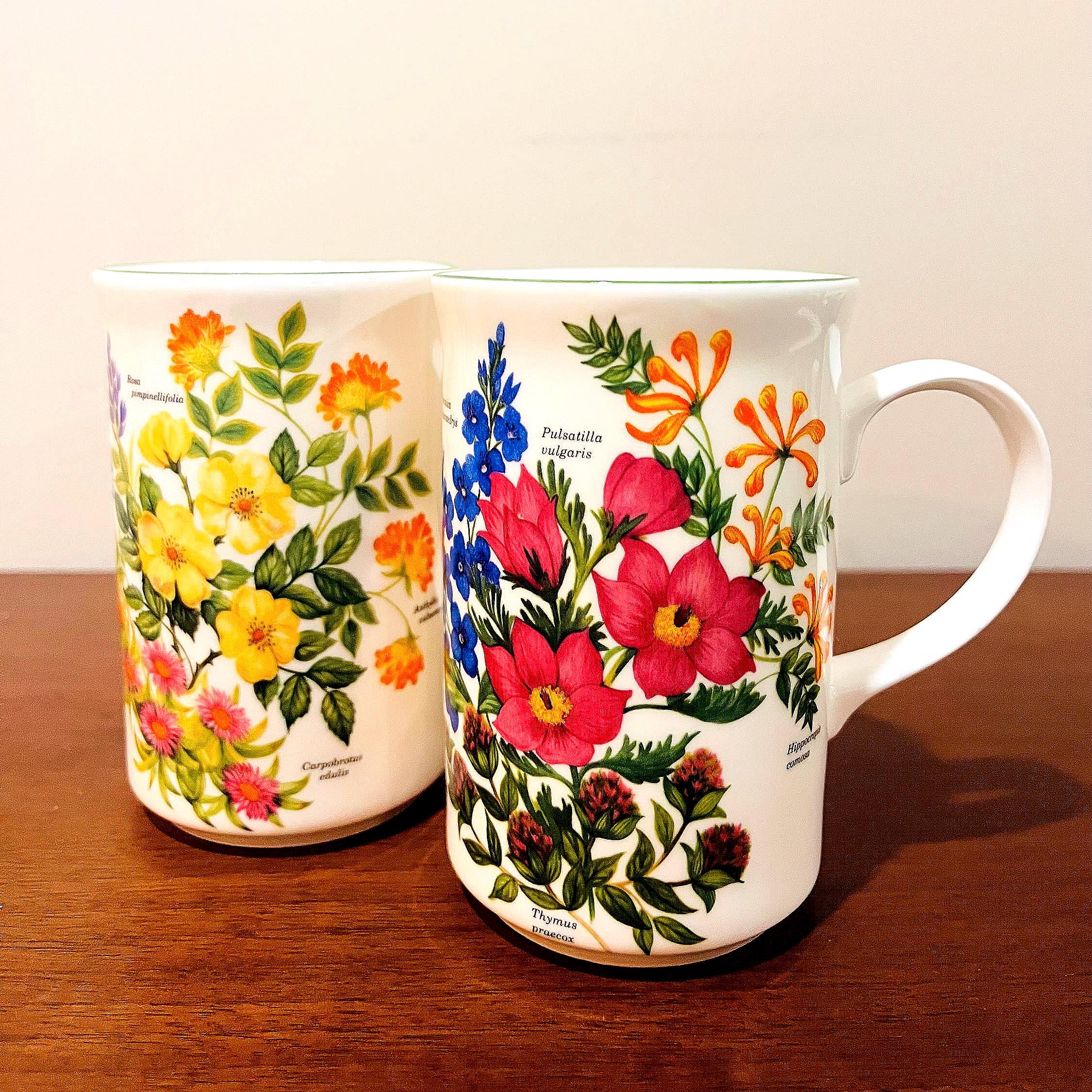 店内商品がすべてレジにて半額！！ England in Made Vintage 2 St. Floral China Bone Fine George 食器