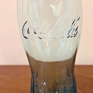 Vintage Teal Green Coca Cola Glass/Pop Glass/Highball Tumbler. Coca Cola Collectable Glass. Coca Cola Teal Green Collectable Glassware.