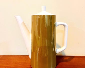 Tetera Noritake Primastone vintage de los años 60, bronce MCM Ironstone