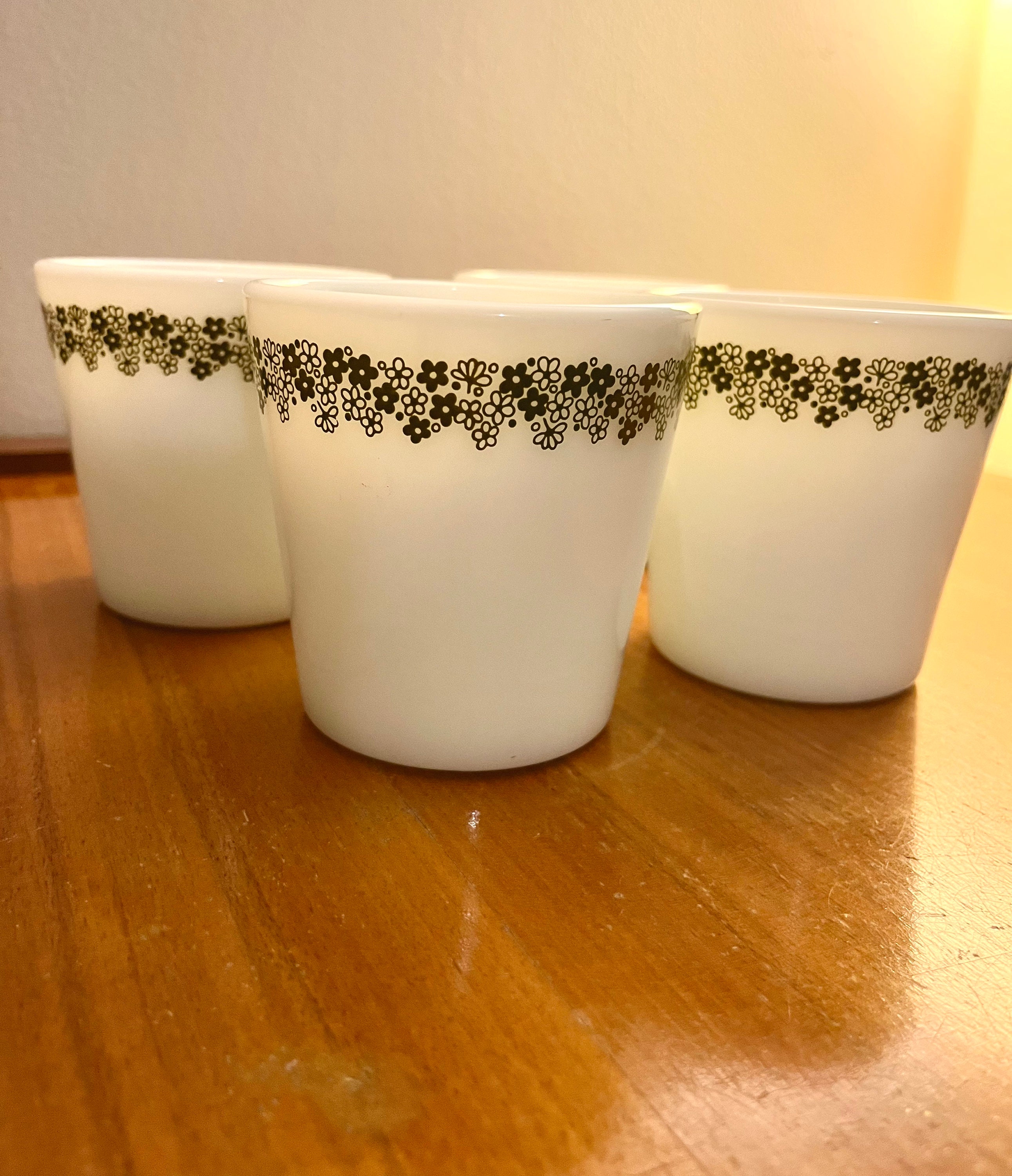 Vintage White Daisy Series Glass Cup Set ( Glass Cup + - Temu