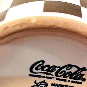 Vintage 2002 Coca-Cola Checkerboard Mug, Gibson Design image 9
