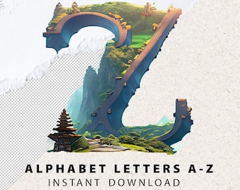 Zelda PNG Letters and Numbers  Hyrule&#39;s Legendary PNG files Design A-Z alphabet bundle High-quality Digital Files Instant Download