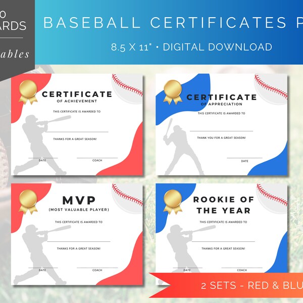 T Ball Certificate Etsy