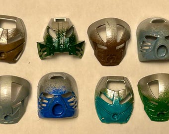 Kanohi Mask-with Metru Silvering, On-Demand!
