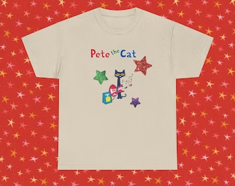 Camiseta de Pete el Gato - Recuerdos de la Infancia / Ropa con Personajes de Dibujos Animados Lindos