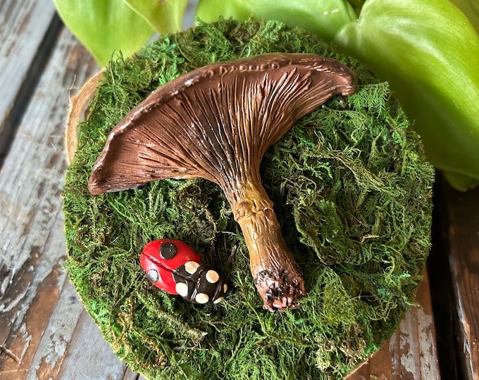 Featured listing image: Mushroom & Ladybug Handmade Wall Art