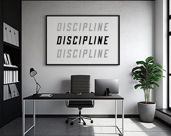 Disciplina SVG – Texto de disciplina svg – Clipart de disciplina – Palabra de disciplina svg – Arte de pared de disciplina svg – eps, png, pdf svg para Cricut™