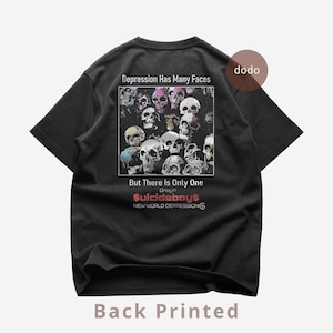 Suicideboys Back T-Shirt - Rap Music Shirt - New World Depression Album - Suicideboys Album - Suicideboys Merch - Unisex Rapper Clothing