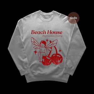 Beach House Sweatshirt - Pop Musik Sweatshirt - Depression Kirsche Album - Beach House Album - Beach House Merch - Unisex Pop Kleidung