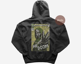 MF Doom Hoodie - Rap Music Hoodie - Madvillainy Album - MF Doom Album Hoodie - MF Doom Merch - Unisex Rapper Clothing