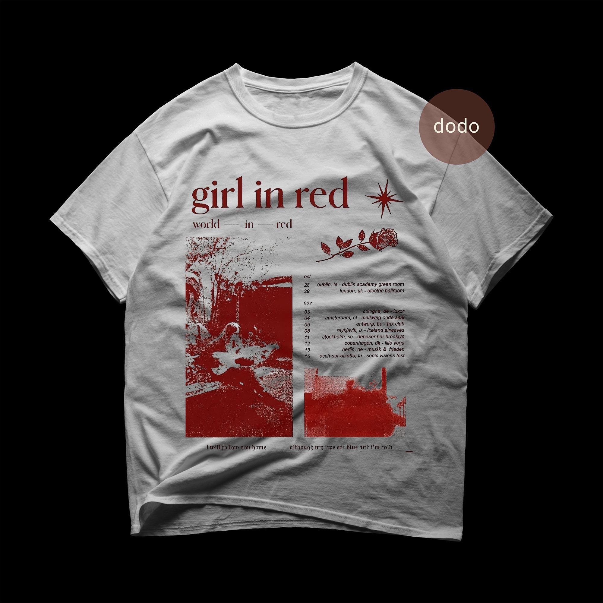 Girl in Red T-shirt - World in Red Single - Pop Music - Fan Merch
