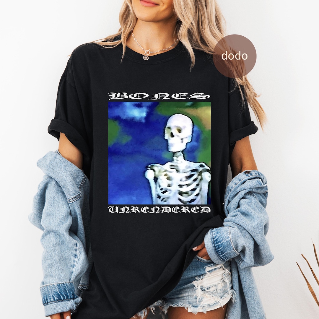 Premium Bones T-shirt - Unrendered Album - Rap Music - Fan Merch