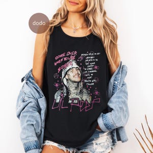 Comfort Colors Lil Peep Tank Top - Rap Music Top - Come Over When You're Sober Album - Lil Peep Merch - Unisex Rapper Clothing