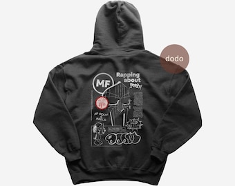 Sudadera con capucha de MF Doom - Estampado inspirado en Madvillainy - Música rap - Merchandising para fans
