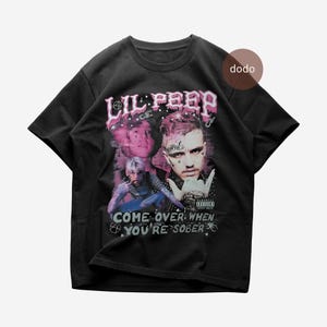 Lil Peep T-Shirt - Rap Music Shirt - Come Over When You&#39;re Sober Album - Lil Peep Album Shirt - Lil Peep Merch - Unisex Rapper Clothing