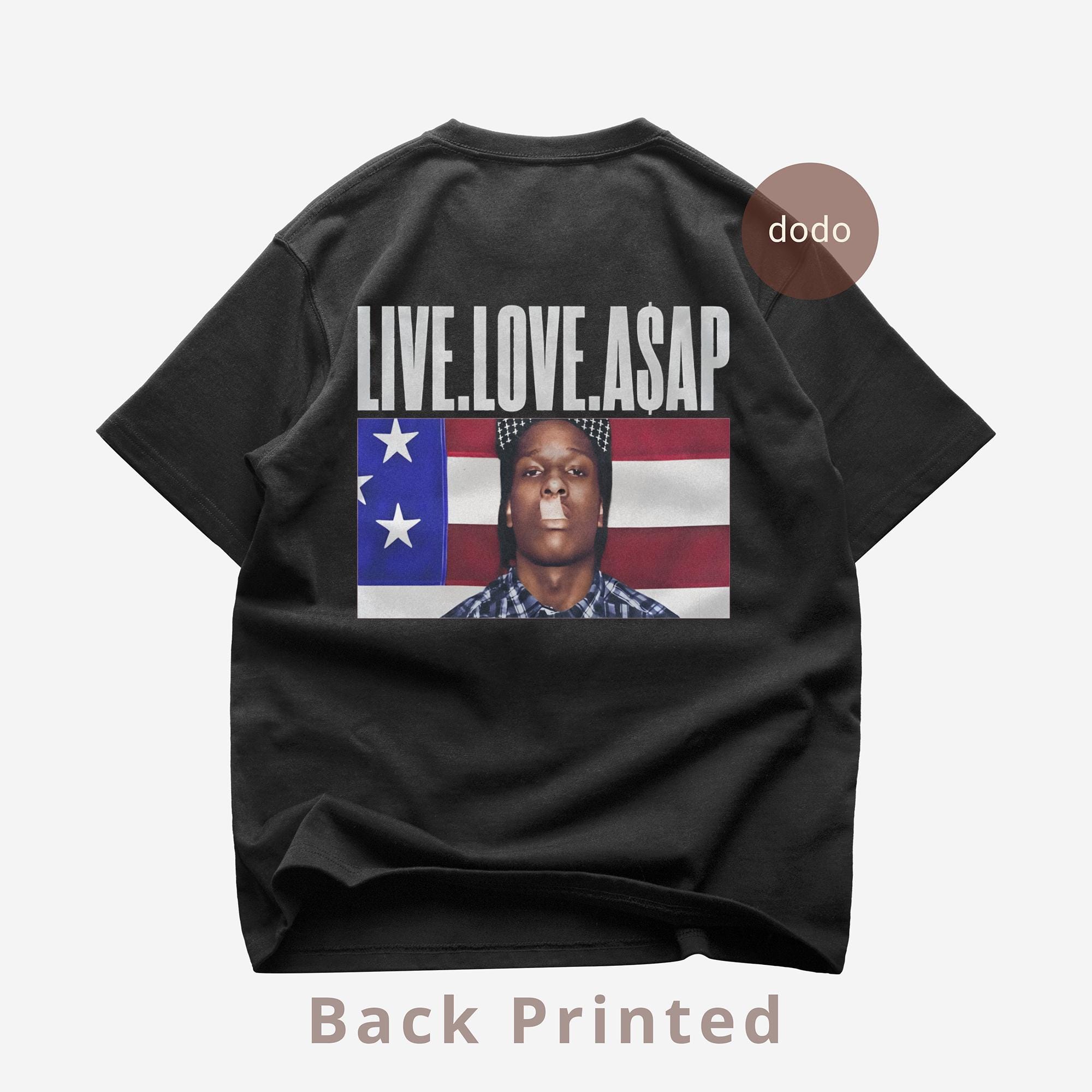 ASAP Rocky T-shirt - Live Love ASAP Album - Rap Music - Fan Merch