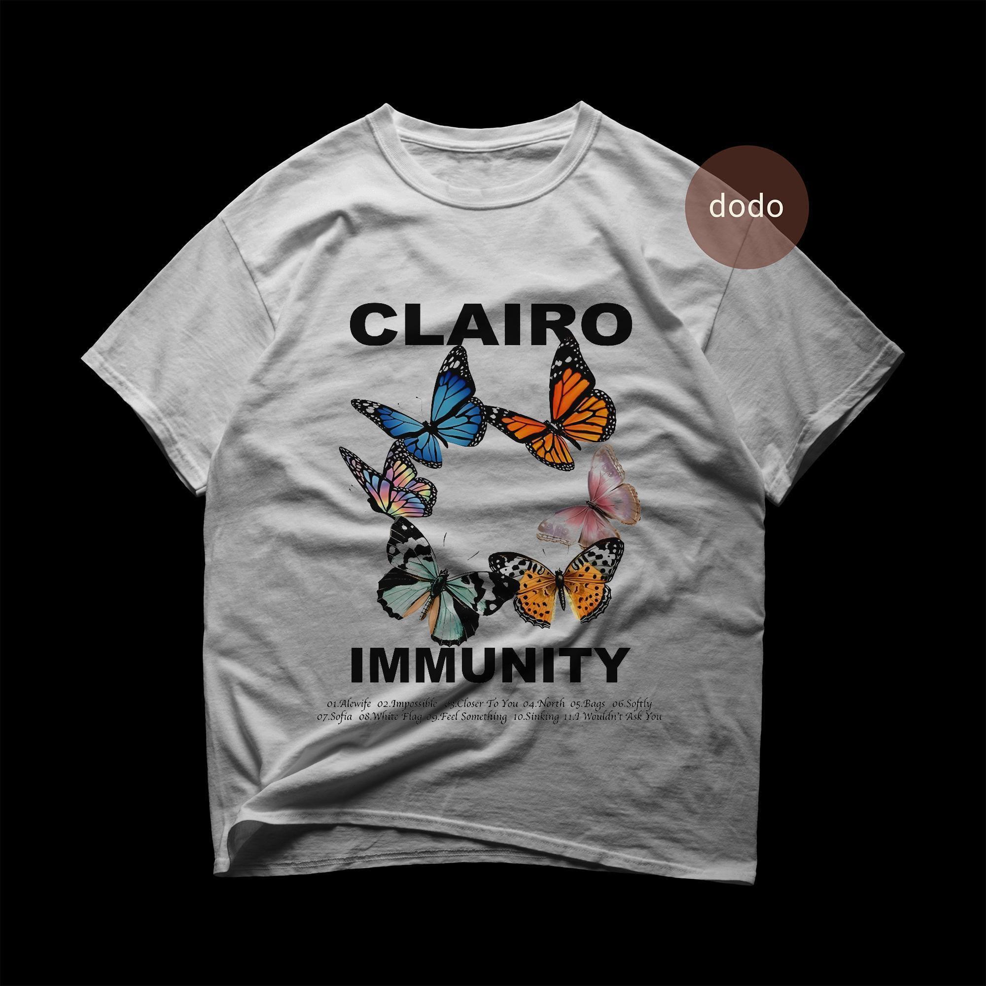 Clairo Tシャツ - ポップミュージックシャツ - イミュニティアルバム 