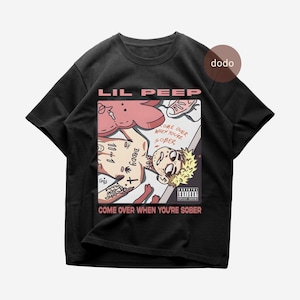 Lil Peep T-Shirt - Rap Music Shirt - Come Over When You&#39;re Sober Album - Lil Peep Album Shirt - Lil Peep Merch - Unisex Rapper Clothing