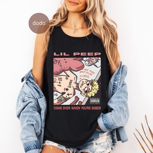 Comfort Colors Lil Peep Tank Top - Rap Music Top - Come Over When You're Sober Album - Lil Peep Merch - Unisex Rapper Clothing