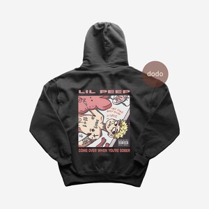 Lil Peep Hoodie - Rap Music Hoodie - Come Over When You're Sober Album - Lil Peep Album Hoodie - Lil Peep Merch - Unisex Rapper Clothing