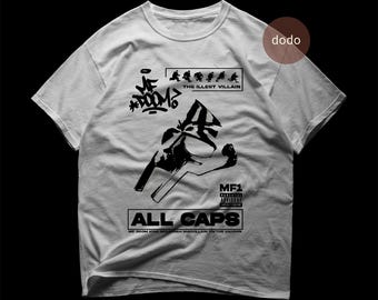 MF Doom T-Shirt - Rap Music Shirt - The Illest Villain Album - MF Doom Album Shirt - MF Doom Merch - Unisex Rapper Clothing