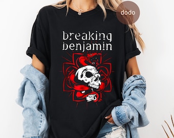 Premium Breaking Benjamin T-Shirt - Rock Music Shirt - Dark Before Dawn Album - Breaking Benjamin Merch - Unisex Rocker Clothing