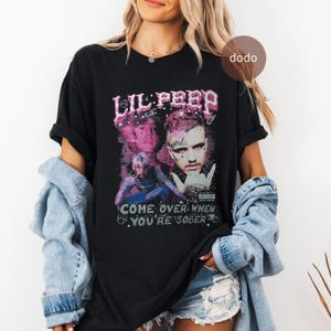 Comfort Colors Lil Peep T-Shirt - Rap Music Shirt - Come Over When You're Sober Album - Lil Peep Merch - Unisex Rapper Clothing