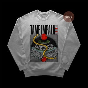 Tame Impala Sweatshirt - Pop Music Sweatshirt - Currents Album - Tame Impala Album Sweatshirt - Tame Impala Merch - Unisex Pop Clothing