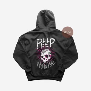 Lil Peep Hoodie - Rap Music Hoodie - JUST IN CASE Album - Lil Peep Album Hoodie - Lil Peep Merch - Unisex Rapper Clothing