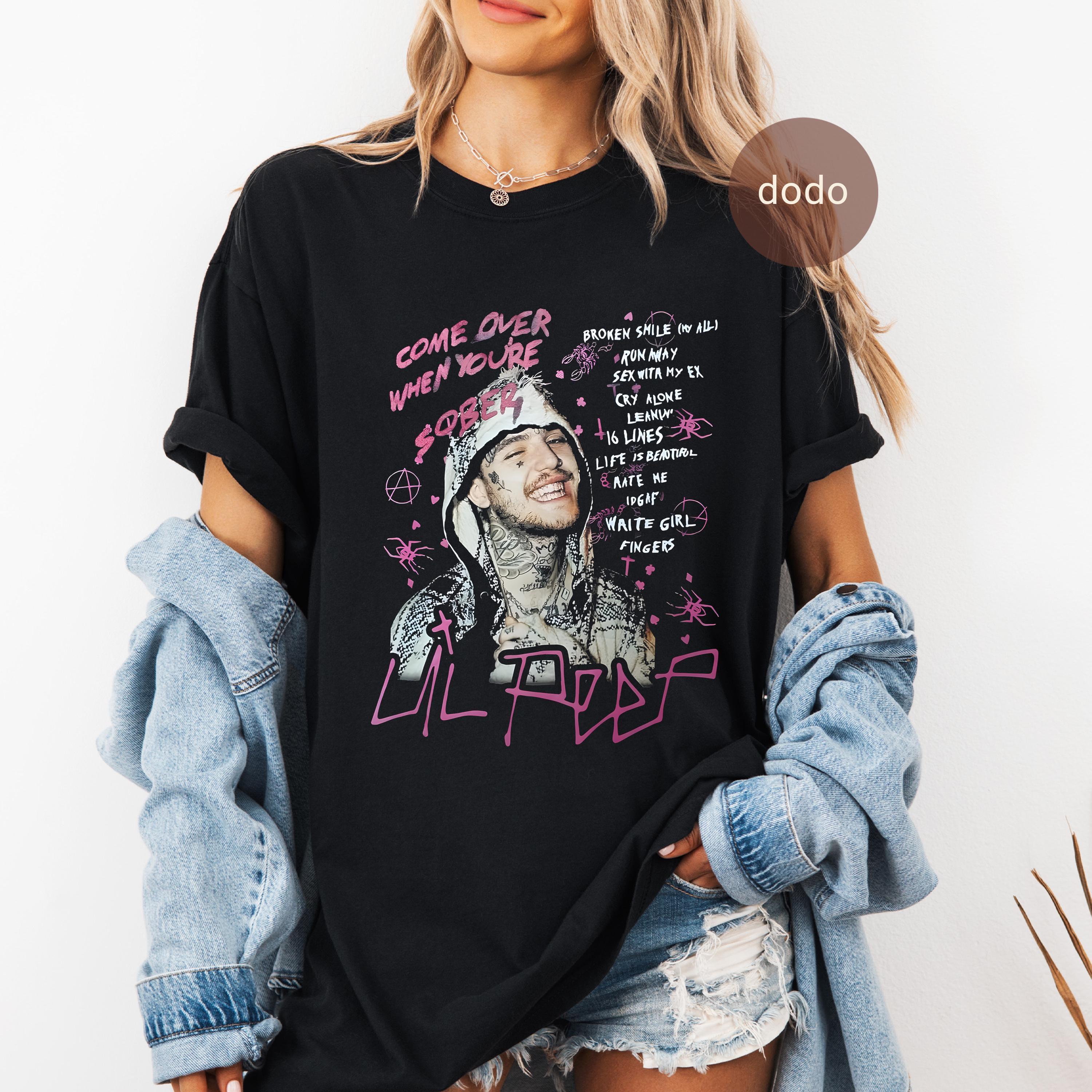 Premium Lil Peep T-Shirt - Rap Music Shirt - Come Over When You're Sober Album - Lil Peep Merch - Unisex Rapper Clothing