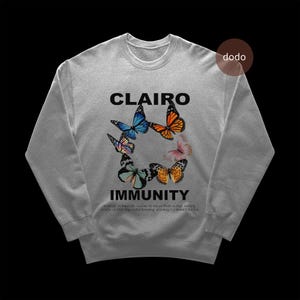 Clairo Sweatshirt - Pop Music Sweatshirt - Immunity Album - Clairo Album Sweatshirt - Clairo Merch - Unisex Pop Clothing