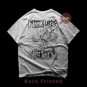 Blink 182 Back T-Shirt - Pop Music Shirt - Enema Of The State Album - Blink 182 Album Shirt - Blink 182 Merch - Unisex Pop Clothing