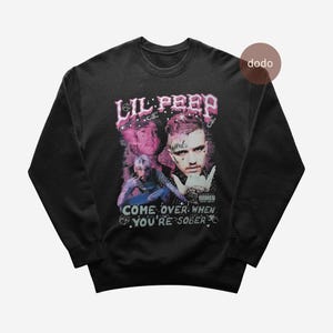 Lil Peep Sweatshirt - Rap Music Sweatshirt - Come Over When You're Sober Album - Lil Peep Album - Lil Peep Merch - Unisex Rapper Clothing