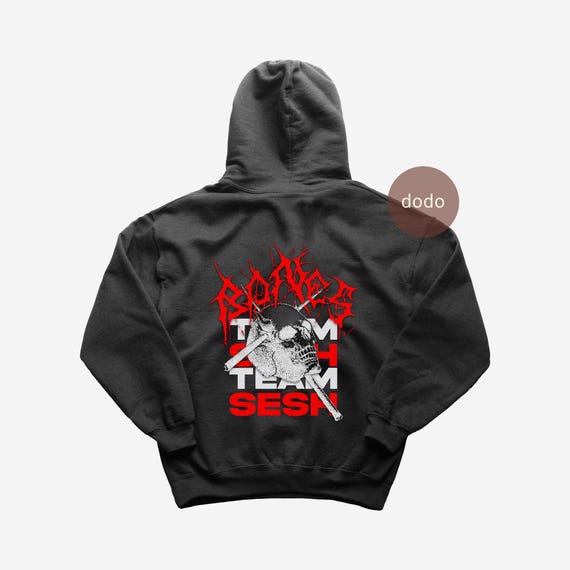 Bones Hoodie - UNRENDERED Album Style - Rap Music - Fan Merch