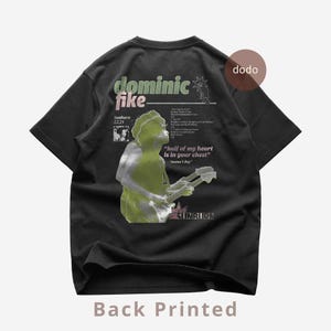 Dominic Fike Back T-Shirt - Rap Music Shirt - Sunburn Album - Dominic Fike Album - Dominic Fike Merch - Unisex Rapper Clothing
